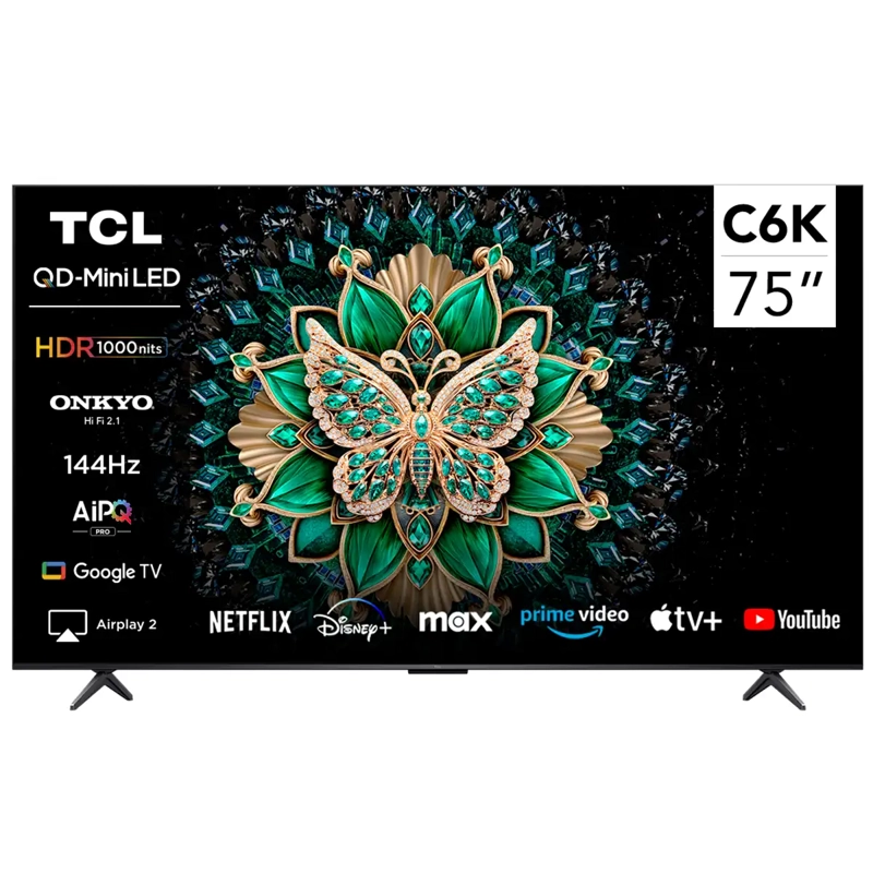 SMART TV TCL QLED MINI LED 4K UHD 75” C6K - 2