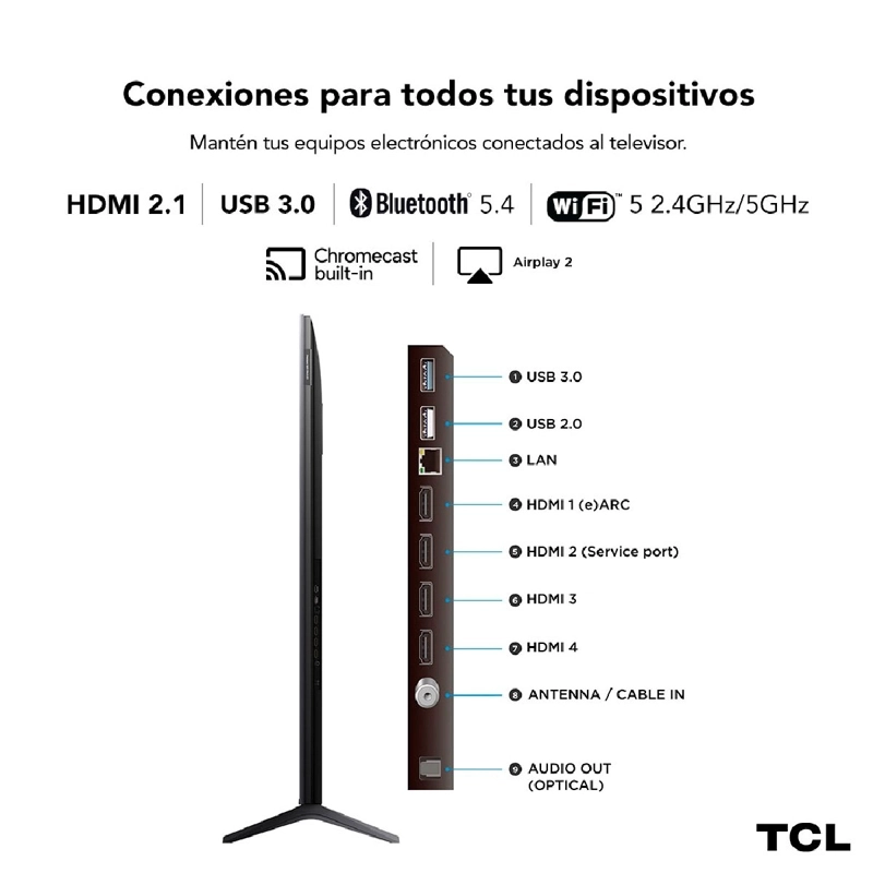 SMART TV TCL QLED MINI LED 4K UHD 75” C6K - 13