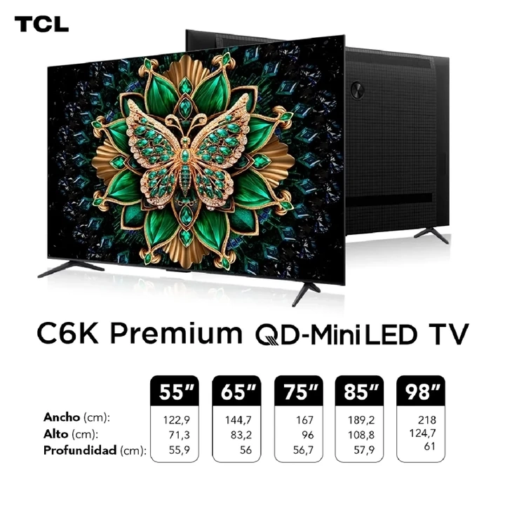 SMART TV TCL QLED MINI LED 4K UHD 75” C6K - 14
