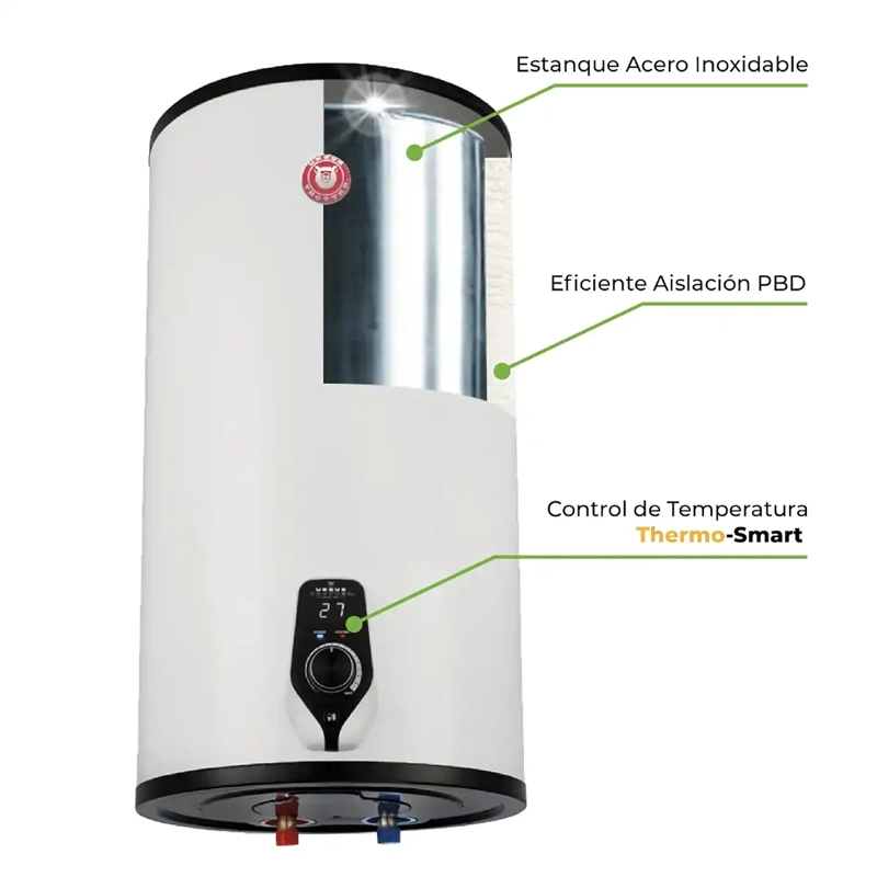TERMO ELÉCTRICO URSUS TROTTER ACERO INOXIDABLE UT 150 L - 7