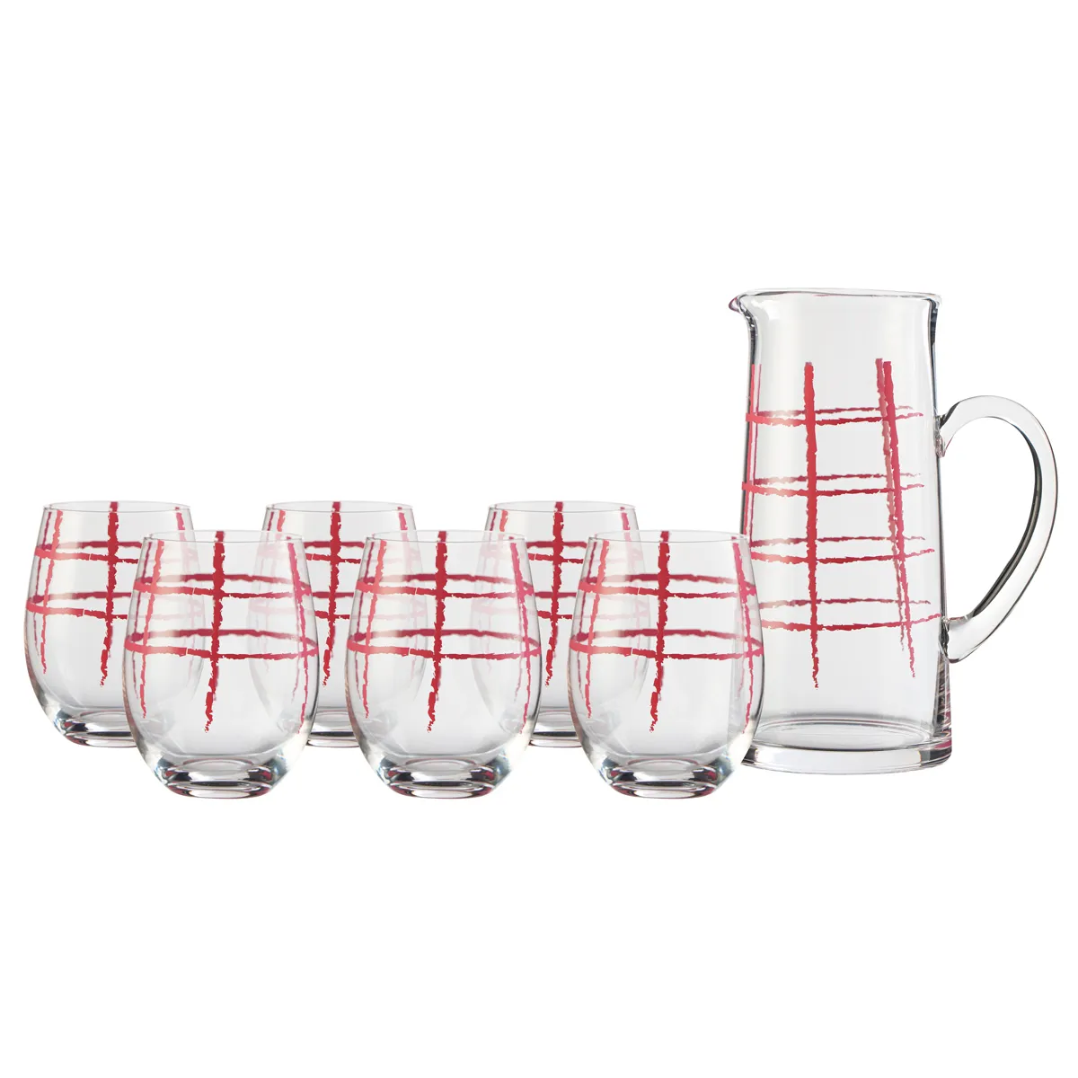 SET JARRA + 6 VASOS RIPLEY HOME FRESA - 1