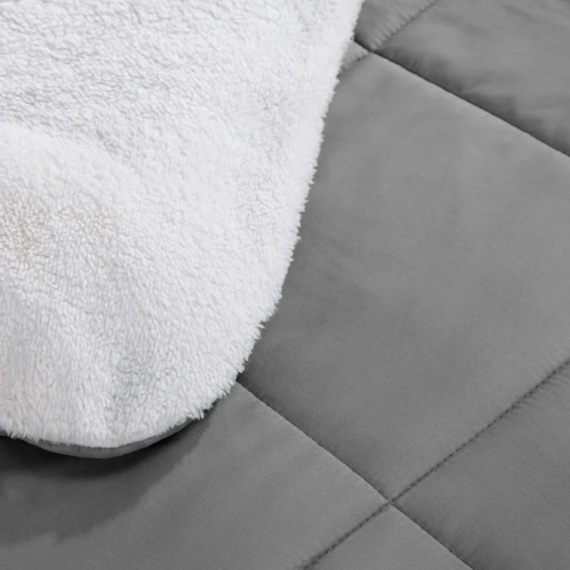 PLUMÓN ANDES CLASSIC 1.5 PLAZAS GRIS LISO - 2