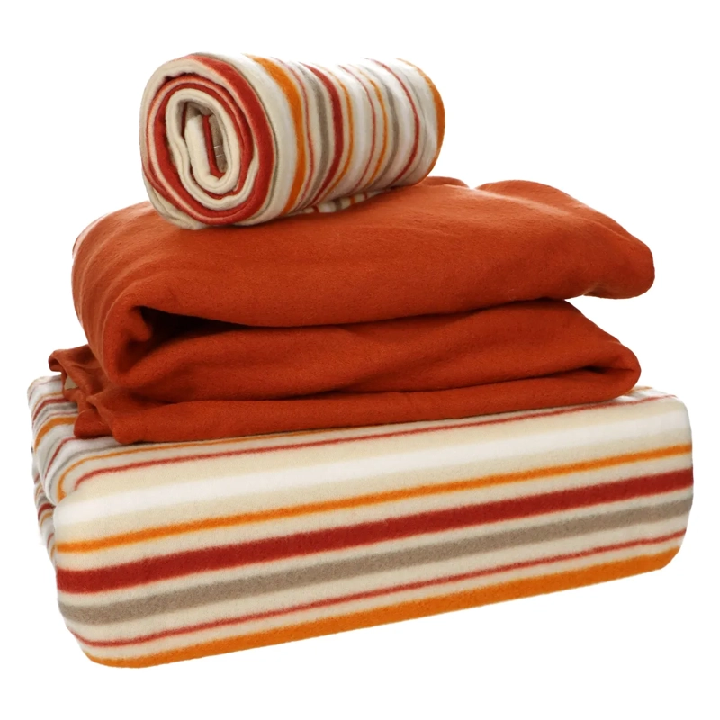JUEGO DE SÁBANAS ANDES FRANJAS KING POLAR ESTAMPADA - 3