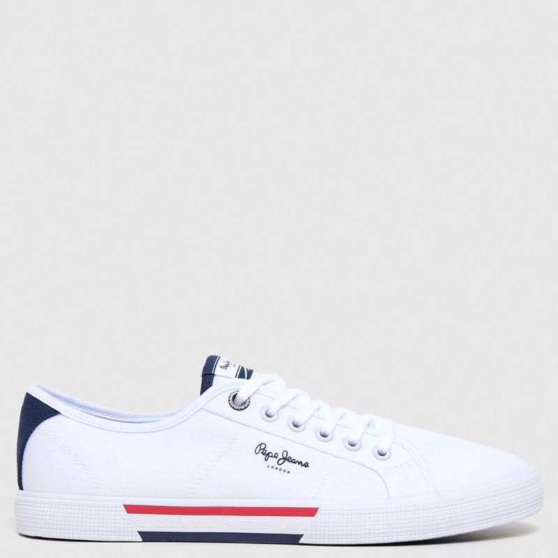 ZAPATILLAS HOMBRE PEPE JEANS LONDON URBANO BLANCO BRADY MEN BASIC - 1