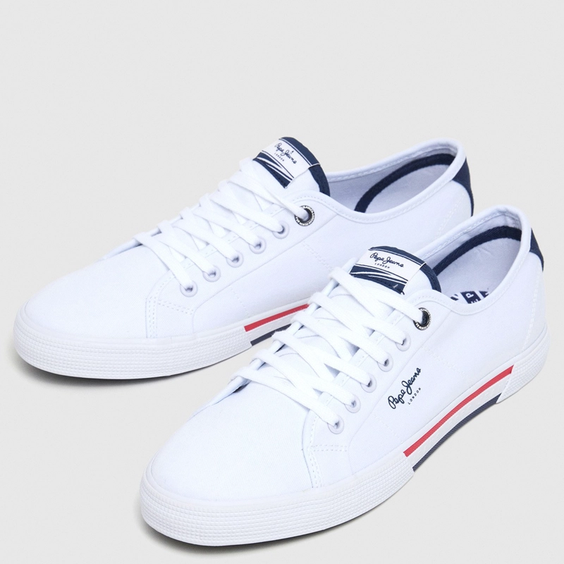 ZAPATILLAS HOMBRE PEPE JEANS LONDON URBANO BLANCO BRADY MEN BASIC - 2