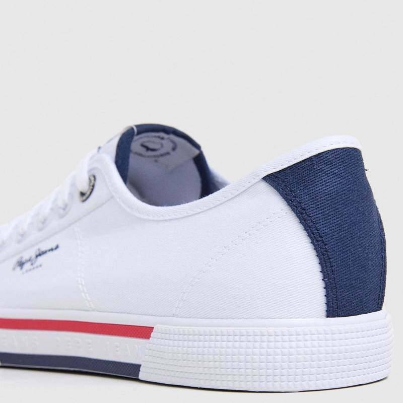 ZAPATILLAS HOMBRE PEPE JEANS LONDON URBANO BLANCO BRADY MEN BASIC - 6