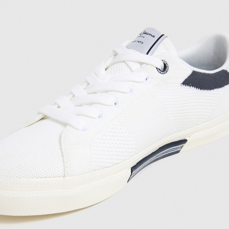 ZAPATILLAS HOMBRE PEPE JEANS LONDON URBANO BLANCO KENTON KNIT - 5