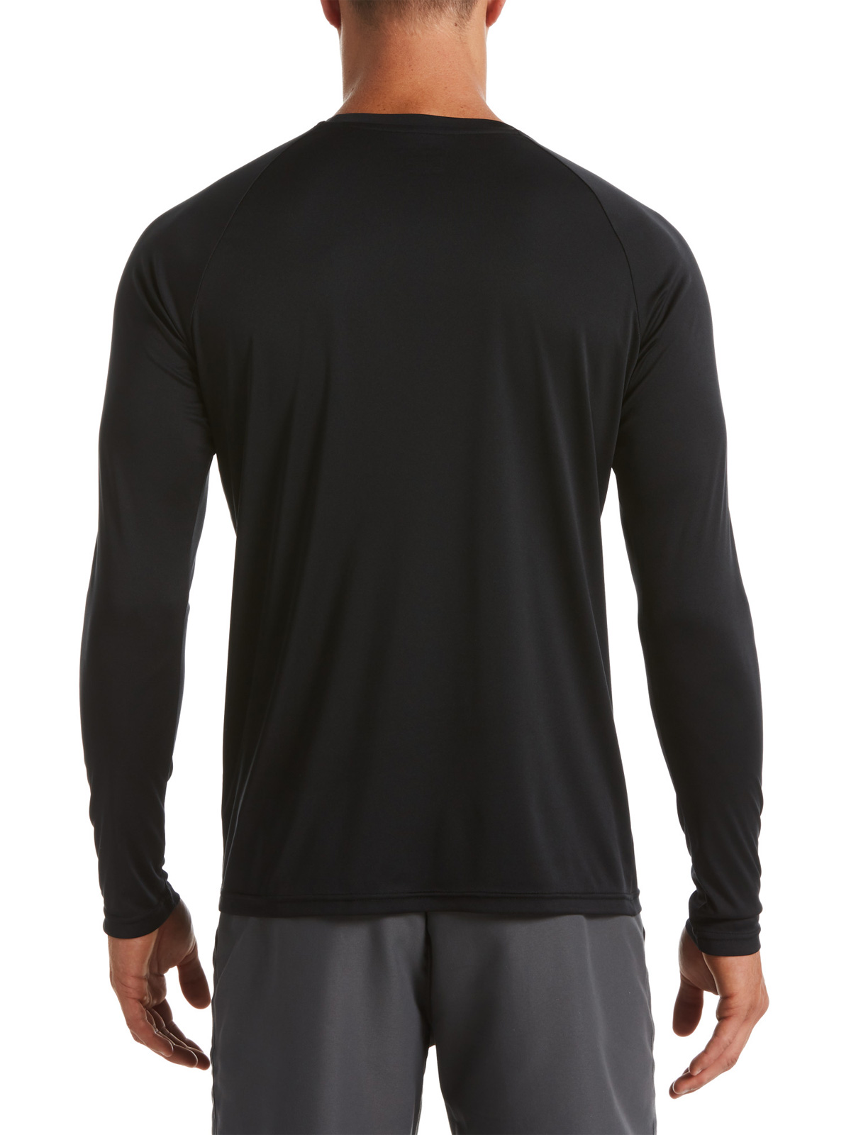 POLERA HOMBRE NIKE NESSA587-001 NEGRO MANGA LARGA HYDROGUARD 40 UPF - 3