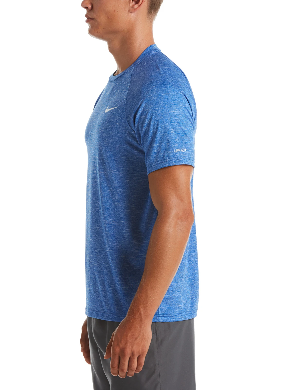 POLERA HOMBRE NIKE NESSA589-494 AZUL MANGA CORTA HYDROGUARD - 2