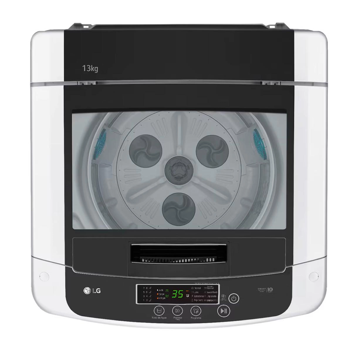 LAVADORA CARGA SUPERIOR LG WT13WPBPK 13KG BLANCO - 4