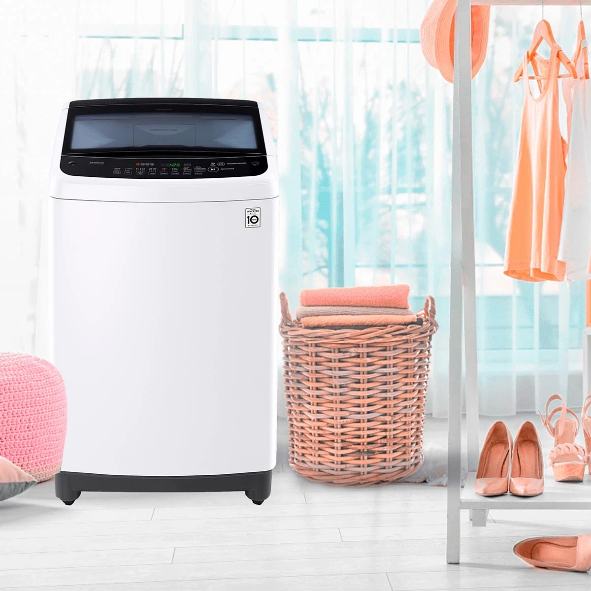 LAVADORA CARGA SUPERIOR LG WT13WSBP 13KG BLANCO - 10