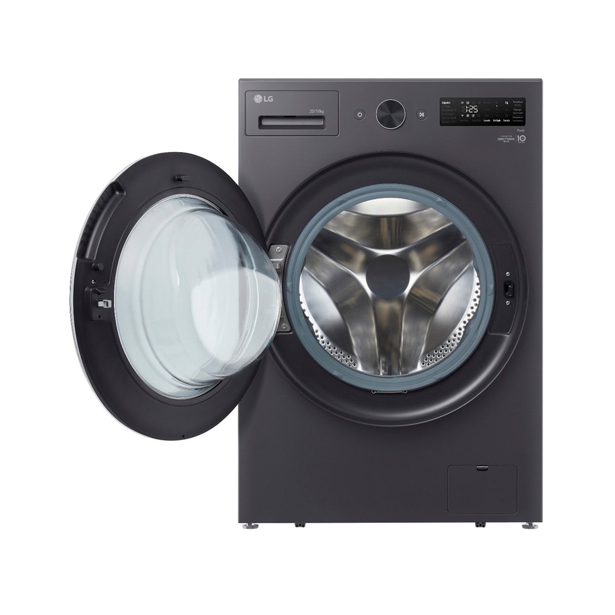 LAVADORA SECADORA LG WD20EGNTSPG 20KG 10KG GRAFITO - 2