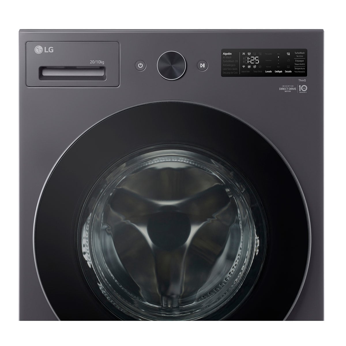 LAVADORA SECADORA LG WD20EGNTSPG 20KG 10KG GRAFITO - 9