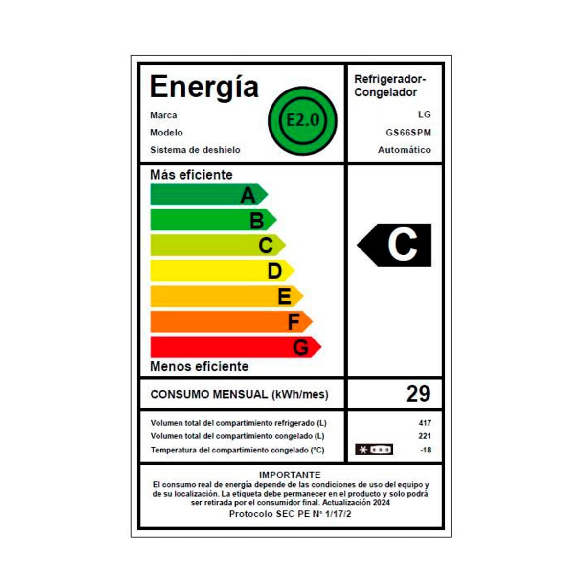 REFRIGERADOR SIDE BY SIDE LG GS66SPM 638L NO FROST GRAFITO - 10