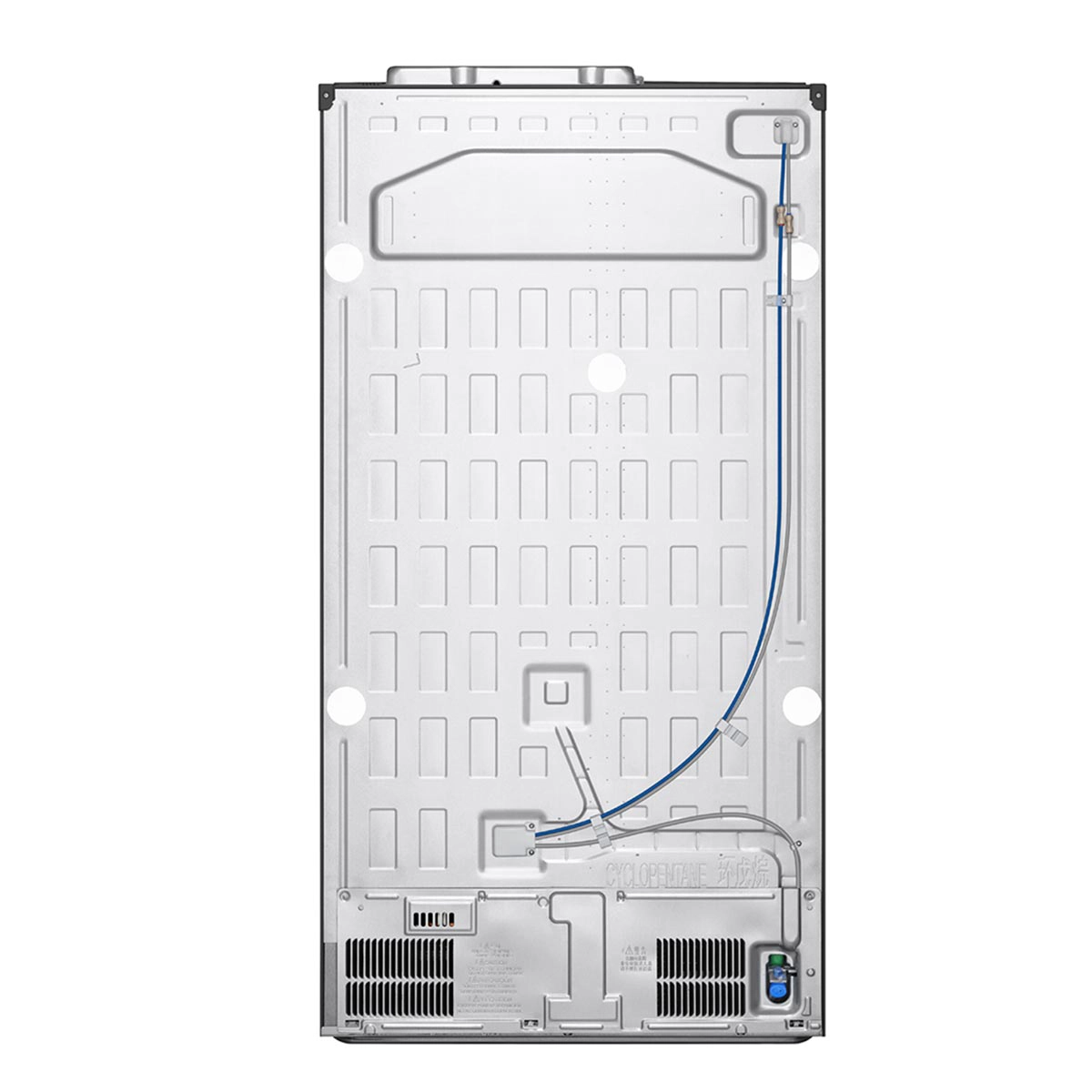 REFRIGERADOR SIDE BY SIDE LG GS66SXNC 635L NO FROST PLATA - 12