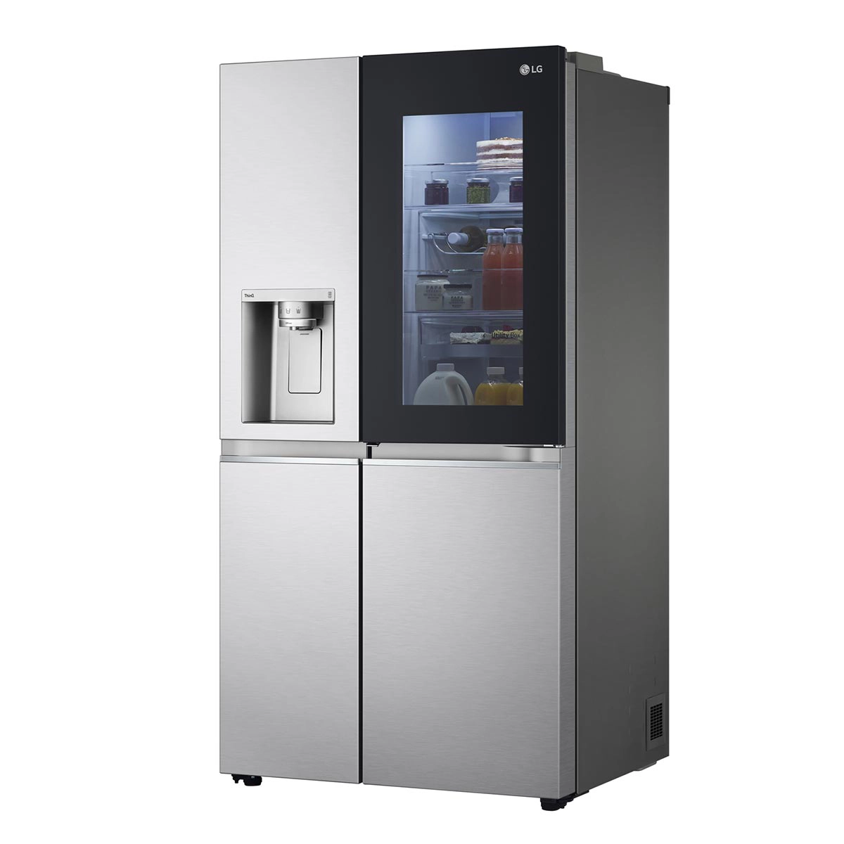 REFRIGERADOR SIDE BY SIDE LG GS66SXNC 635L NO FROST PLATA - 4