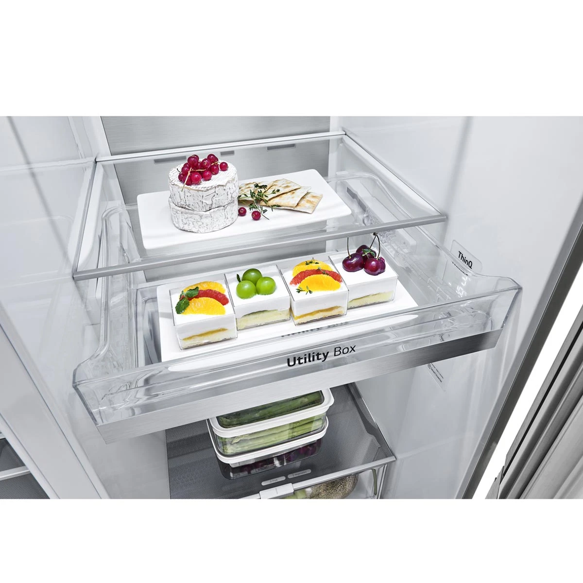 REFRIGERADOR SIDE BY SIDE LG GS66SXNC 635L NO FROST PLATA - 10