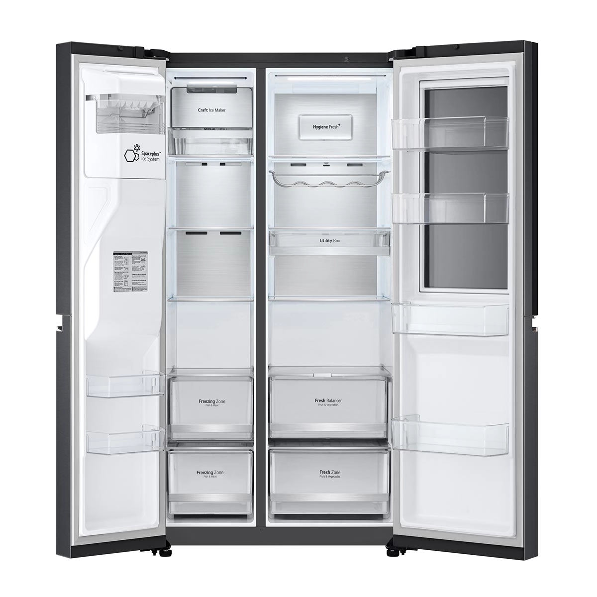 REFRIGERADOR SIDE BY SIDE LG GS66SXTC 635L NO FROST GRAFITO - 6