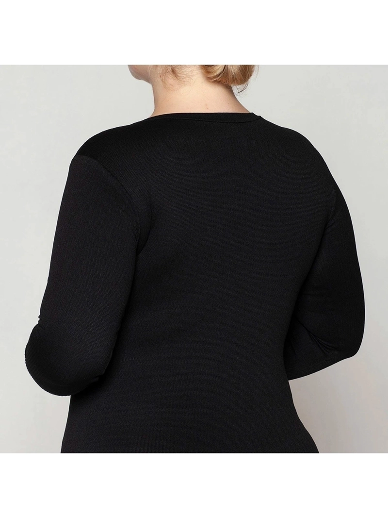 CAMISETA MANGA LARGA MUJER MONARCH ESENCIAL ACANALADO BASIC - 6
