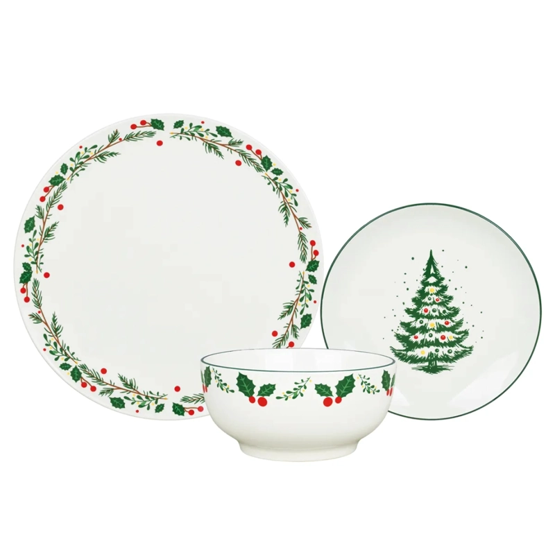 JUEGO DE VAJILLA RIPLEY HOME NAVIDAD 12 PZS