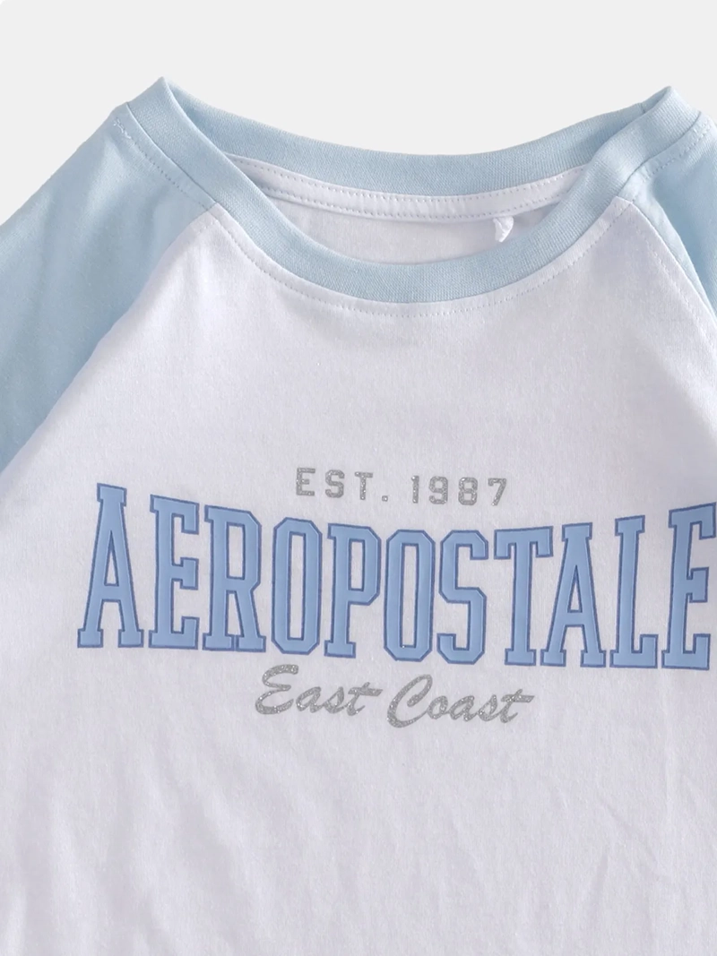POLERA MANGA CORTA NIÑA AEROPOSTALE RAGLAN - 3