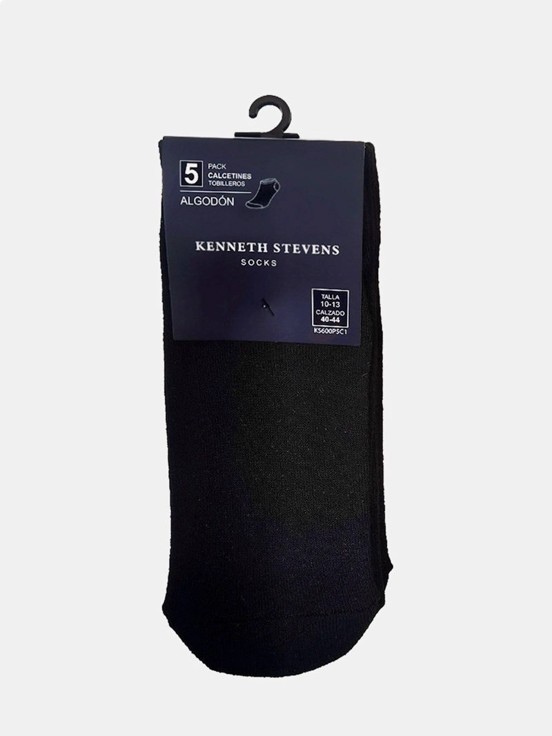 PACK X5 CALCETINES ALGODÓN HOMBRE KENNETH STEVENS - 3