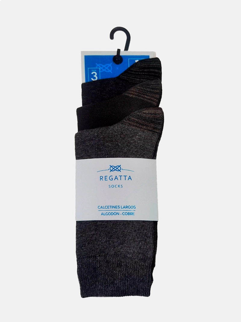 PACK X3 CALCETINES ALGODÓN HOMBRE REGATTA - 5