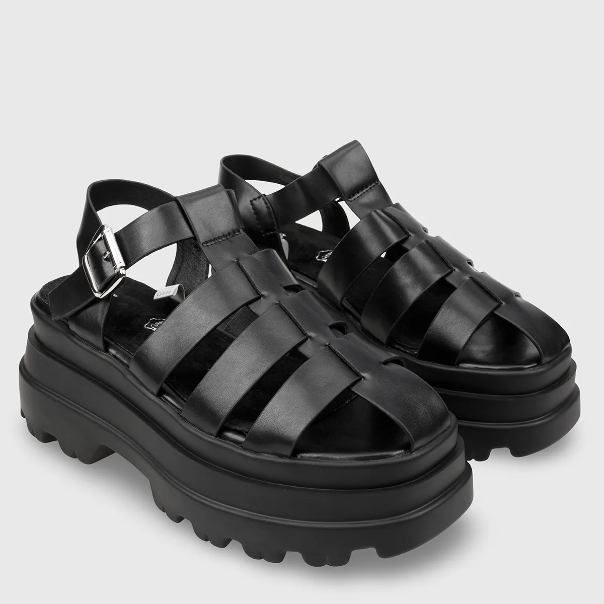 SANDALIAS MUJER INDEX CASUAL NEGRO IMORAN - 2