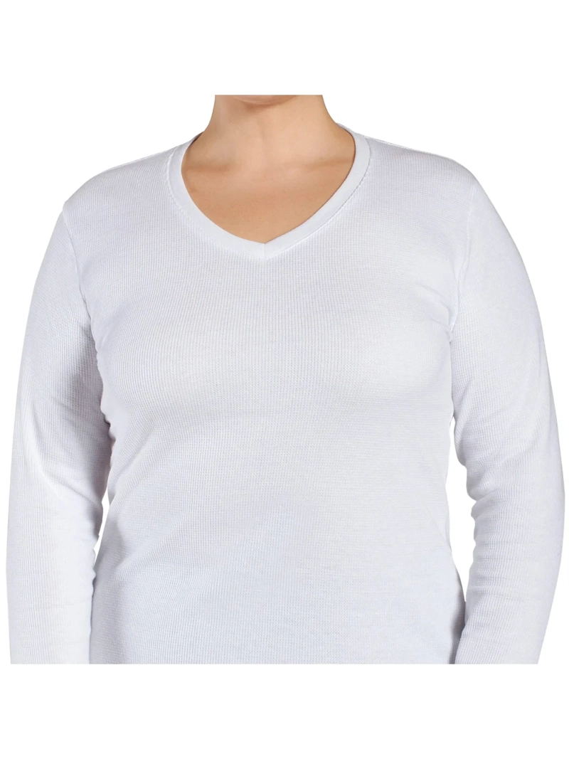 CAMISETA MUJER MONARCH MICROPANAL CUELLO V TÉRMICA - 3