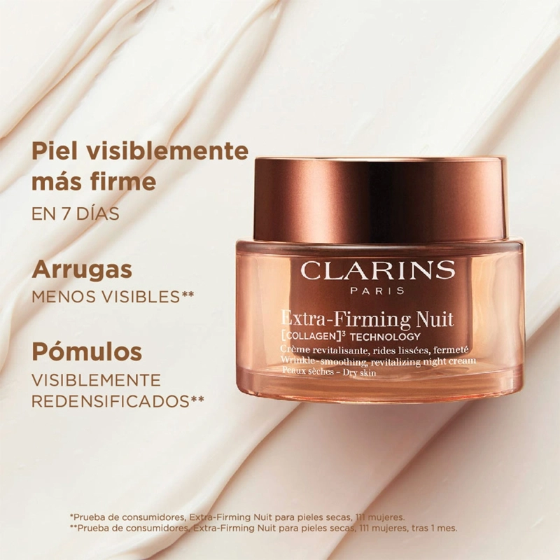 TRATAMIENTO ANTIEDAD CLARINS 50ML EXTRA-FIRMING NIGHT CREAM ALL SKIN TYPE REFILL - 3