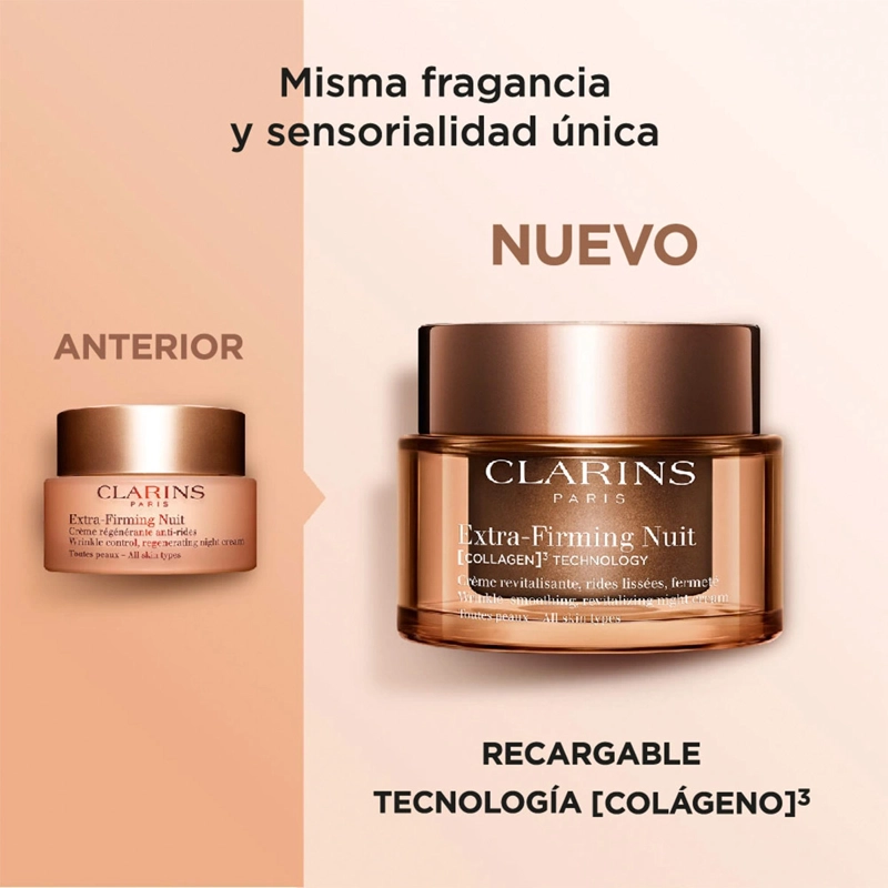 TRATAMIENTO ANTIEDAD CLARINS 50ML EXTRA-FIRMING NIGHT CREAM ALL SKIN TYPE REFILL - 7