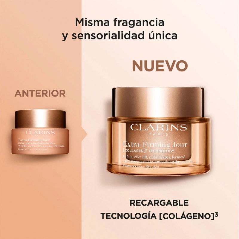 TRATAMIENTO ANTIEDAD CLARINS 50ML EXTRA-FIRMING DAY CREAM ALL SKIN TYPE REFILL - 6