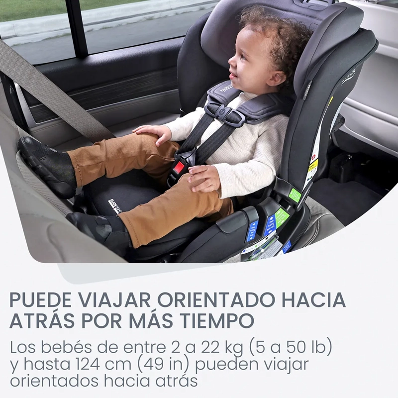 SILLA DE AUTO BRITAX POPLAR NEGRO CONVERTIBLE STONE ONYX - 3