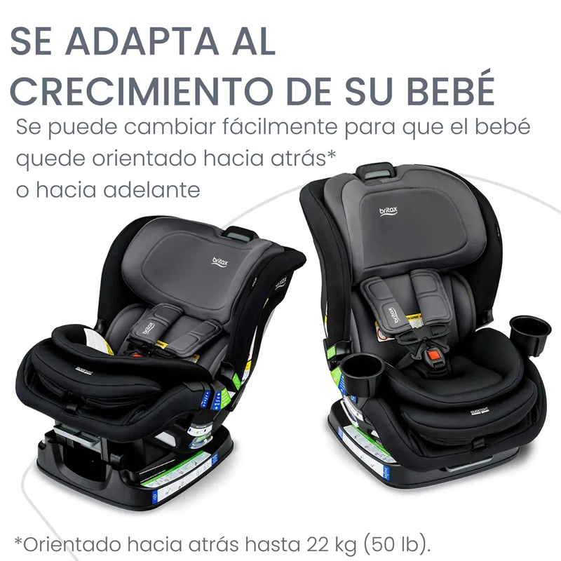 SILLA DE AUTO BRITAX POPLAR NEGRO CONVERTIBLE STONE ONYX - 5
