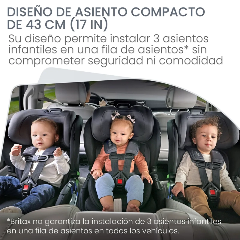 SILLA DE AUTO BRITAX POPLAR NEGRO CONVERTIBLE STONE ONYX - 7