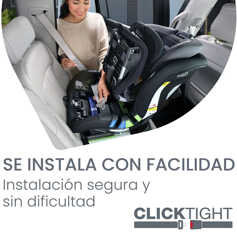 SILLA DE AUTO BRITAX POPLAR NEGRO CONVERTIBLE STONE ONYX - 8