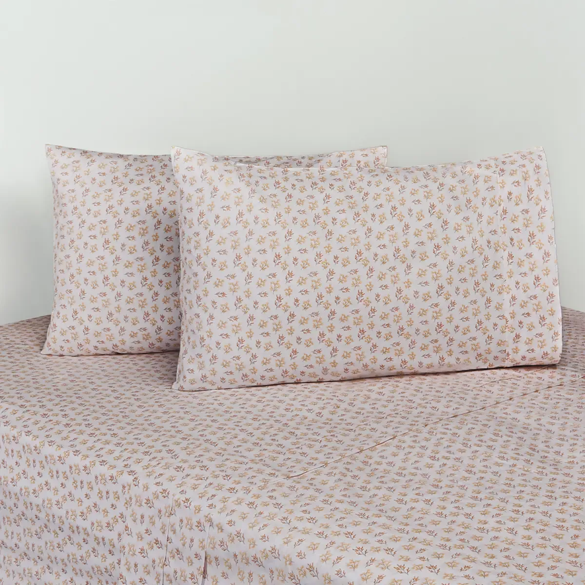 JUEGO DE SÁBANAS RIPLEY HOME ESTAMPADA 144 HILOS 1.5 PLAZAS TRIGOS - 1