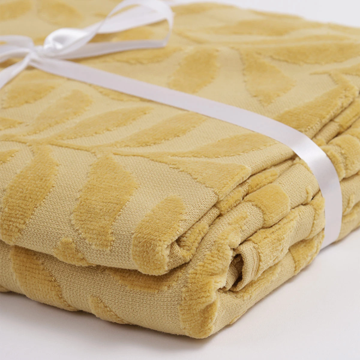 SET TOALLAS RIPLEY HOME JACQUARD MAMA MOSTAZA - 3
