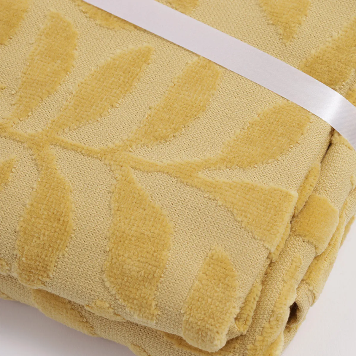 SET TOALLAS RIPLEY HOME JACQUARD MAMA MOSTAZA - 4