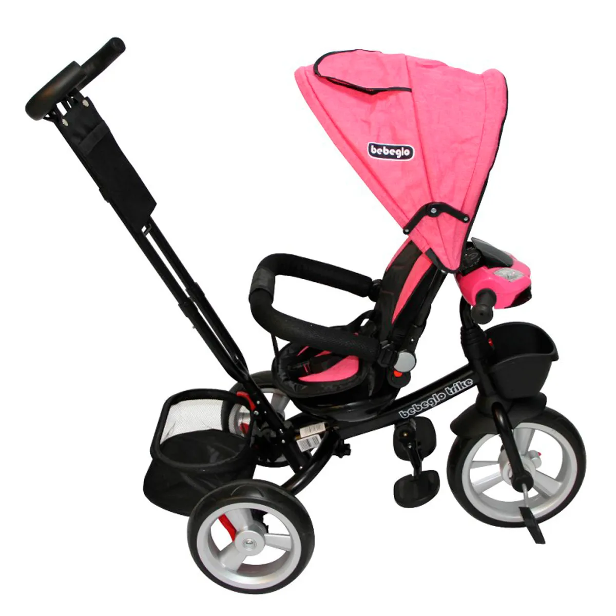 COCHE TRICICLO BEBEGLO FUCSIA COCHE TRICILO BT ST RS-4080 - 2