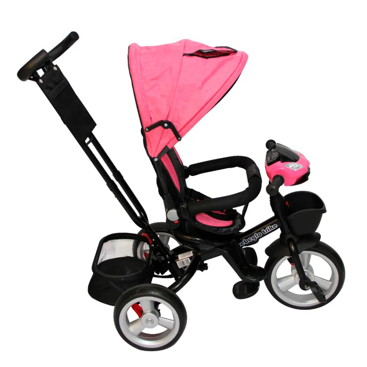 COCHE TRICICLO BEBEGLO FUCSIA COCHE TRICILO BT ST RS-4080 - 3