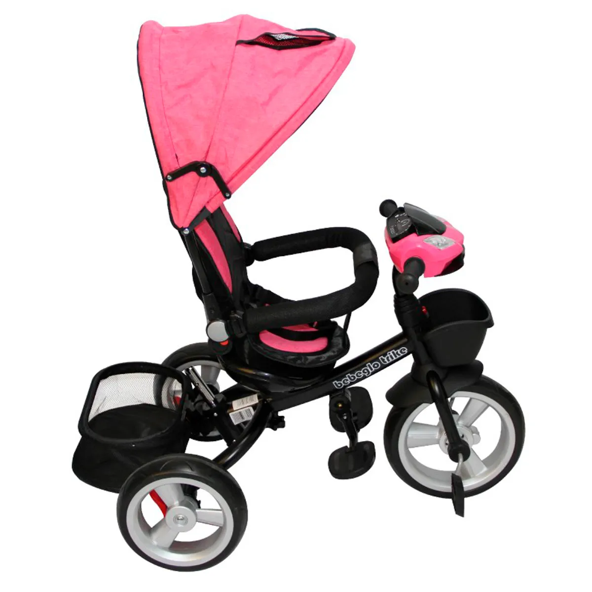 COCHE TRICICLO BEBEGLO FUCSIA COCHE TRICILO BT ST RS-4080 - 4