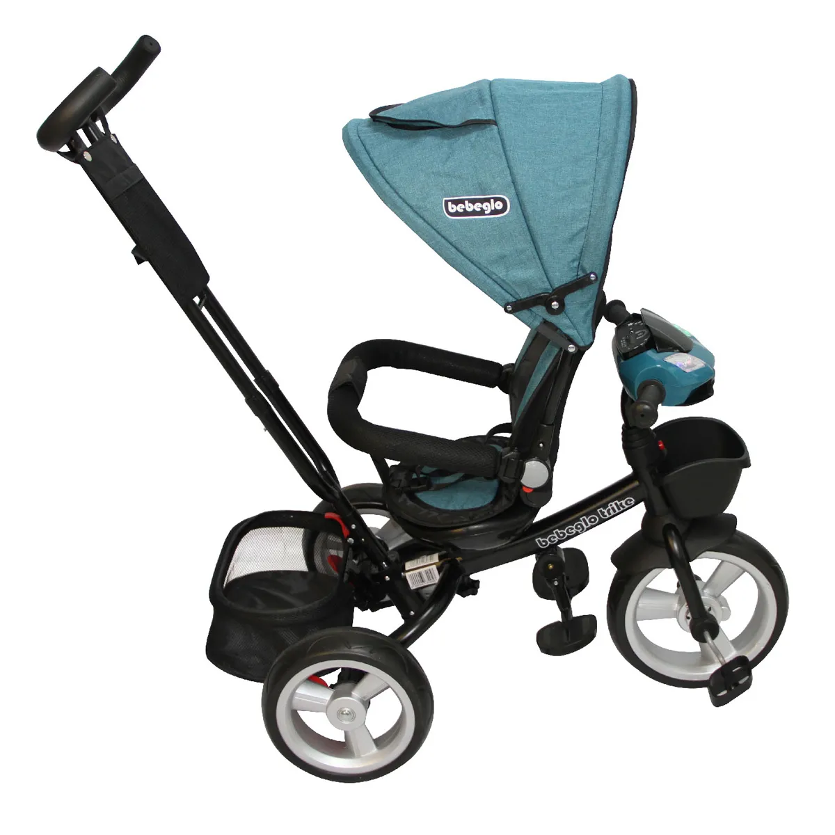 COCHE TRICICLO BEBEGLO TURQUESA COCHE TRICILO BT ST RS-4080 - 5