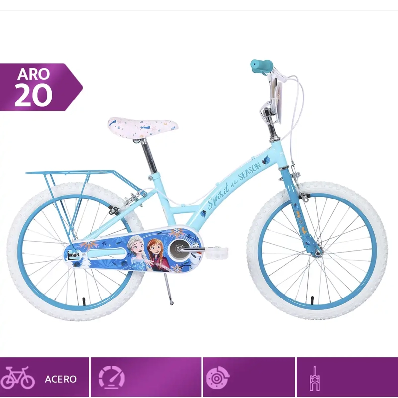BICICLETA INFANTIL DISNEY FROZEN ARO 20 - 1