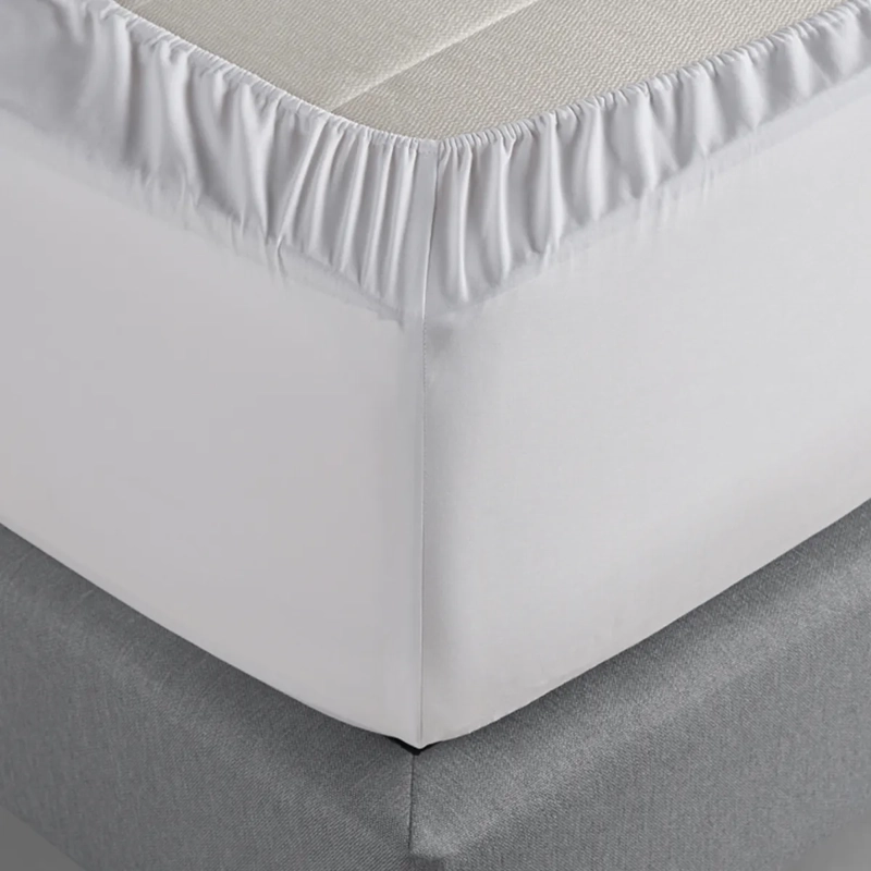 JUEGO DE SÁBANAS ROSEN SÚPER KING 200 HILOS ALGODÓN BLANCO LISO - 4