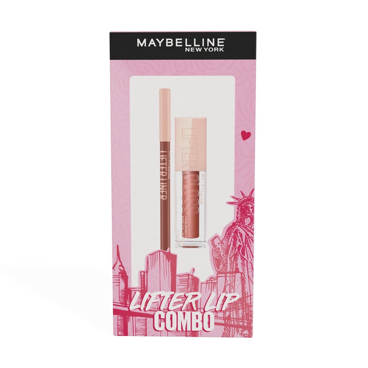 PACK MAYBELLINE MAQUILLAJE LABIAL LIFTER GLOSS + LIFTER LINER - 1