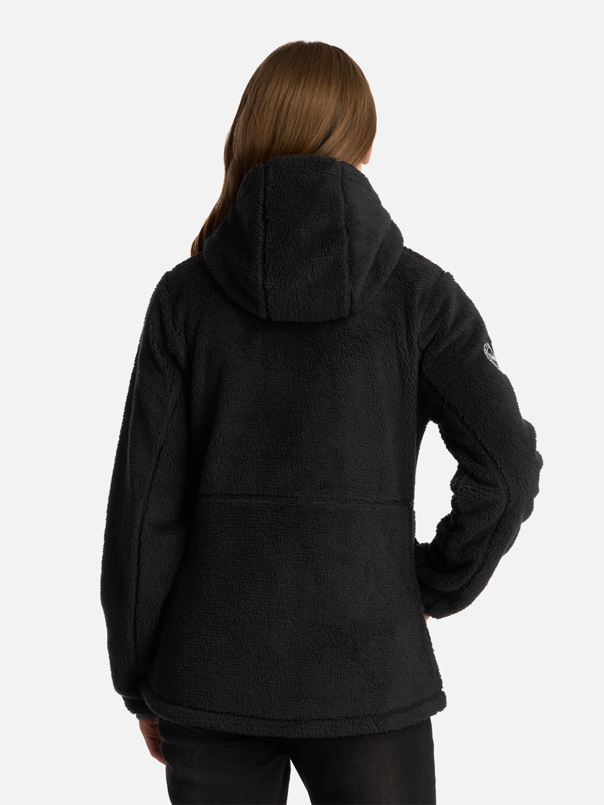 POLAR MUJER LIPPI BEAR SHAGGY NEGRO PRO HOODY - 3