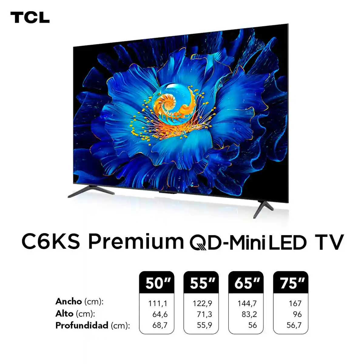 SMART TV TCL QLED 4K UHD 50” 50C6KS - 9