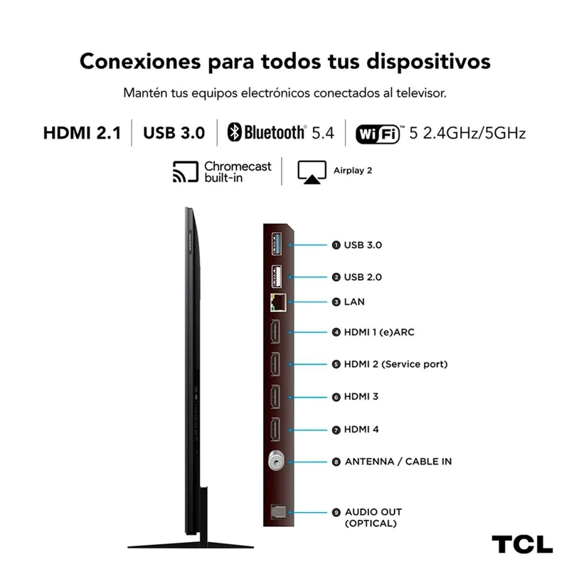 SMART TV TCL QLED 4K UHD 75” 75C7K - 14