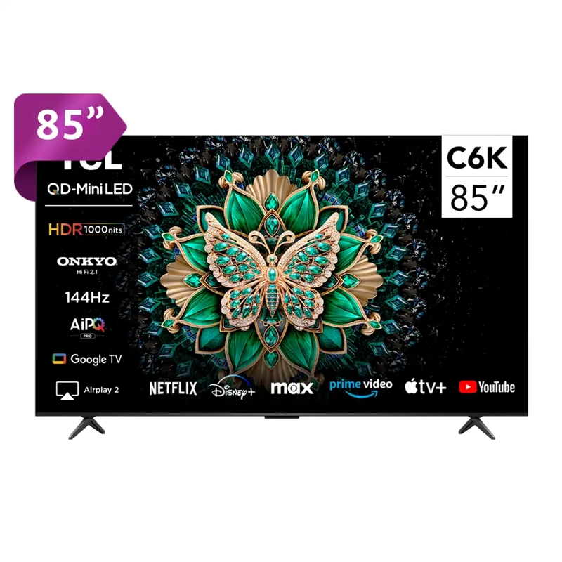 SMART TV TCL QLED 4K UHD 85” 85C6K - 1